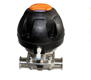 プラスチック Atuator DN25 - DN50 の空気のダイヤフラム弁のステンレス鋼弁