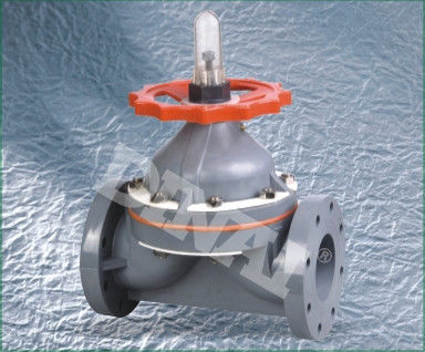 衛生、20mm - 280mm のための空気の作動させたポリ塩化ビニールのダイヤフラム弁 PN10
