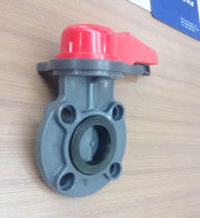 PVDF のプラスチック蝶弁の電気アクチュエーター操作 PN1.0Mpa ANSI/DIN/JIS