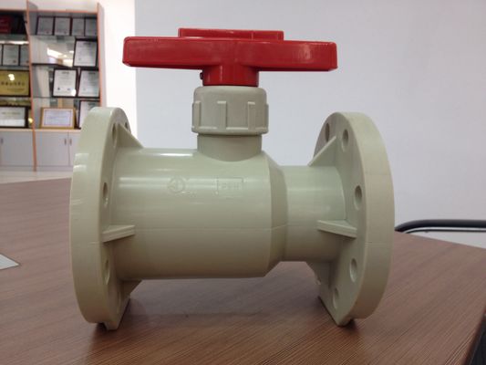 CPVC フランジ ボール弁ウォームギヤを扱う 1/2"- 8「1.0Mpa プラスチック チェック バルブ