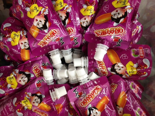 カスタマイズされたゼリーの包装は薄板にされたプラスチックの口の袋を立てます