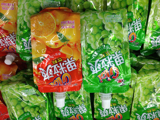 カスタマイズされたゼリーの包装は薄板にされたプラスチックの口の袋を立てます